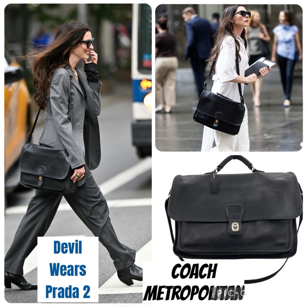Coach | Bags | Coach Vintage Classic Black Metropolitan Crossbody